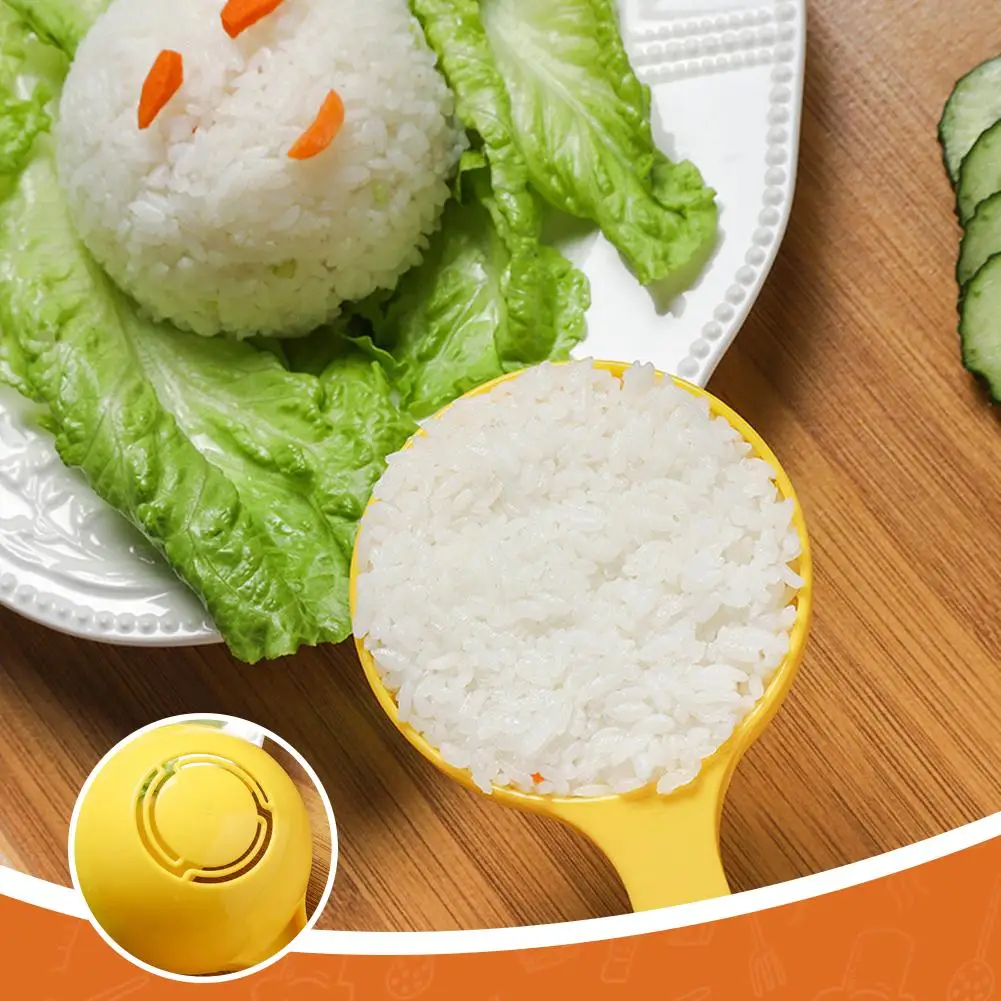 1/2Pcs Large Capacity Non-Stick Rice Spoon - Heat-Resistant Hemispherical Scoop for Rice Cooker, Food-Grade PP