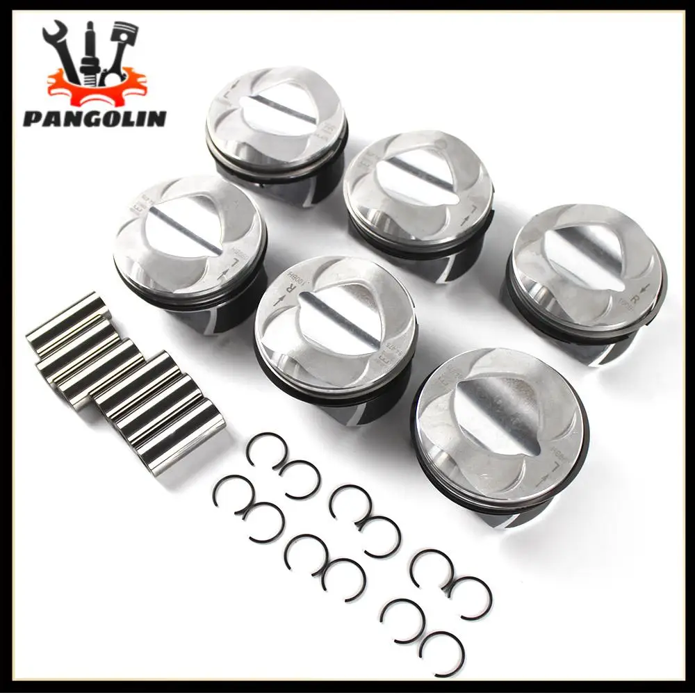 Pistons Rings Set Φ84.5mm Std Mahle For Audi A6 A7 A8 2.8 Fsi V6 Bdx Ccda Ccea Engines Components Pistons Rings Rods Engine Part