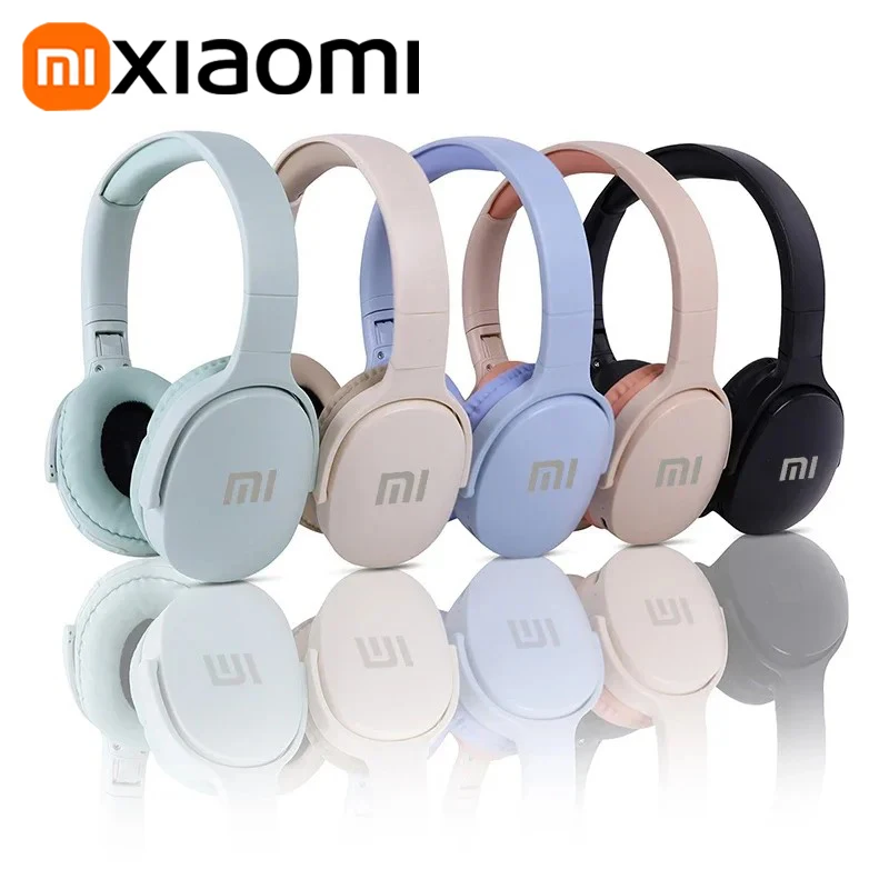 Xiaomi New Fashion Wireless Bluetooth Headphones Over Ear 9D HIFI Stereo Headsets True Sports With Earphones TF/AUX Music Player