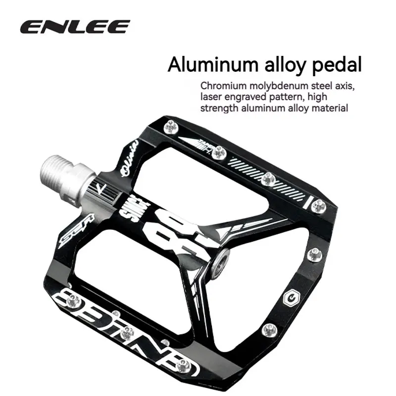 ENLEE Ultralight bicycle pedal all CNC mtb DH XC mountain bike pedal L7U Material +DU Bearing Aluminum Pedals