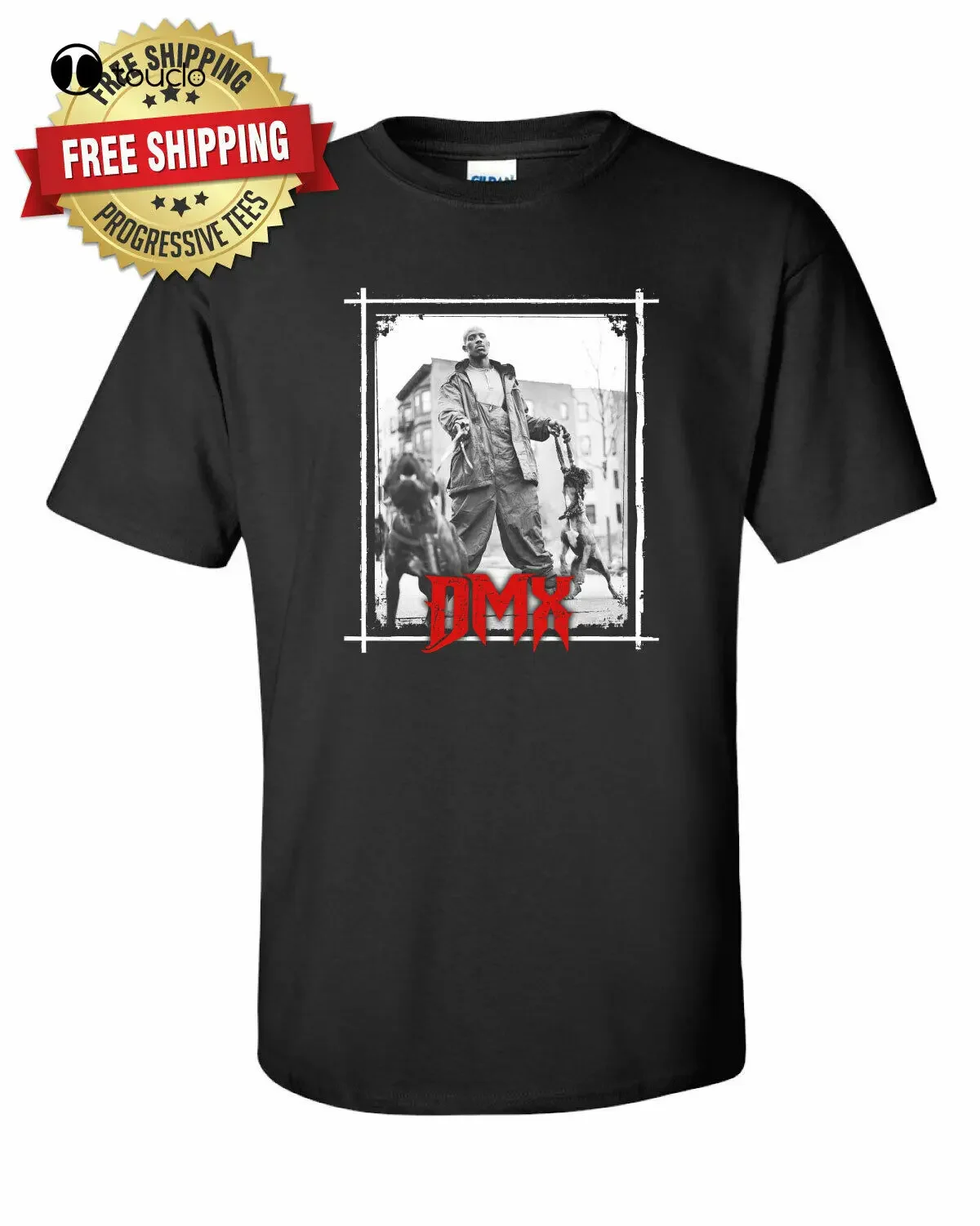 Dmx T-Shirt Hip Hop Legend Hip Hop Tee Vintage Dmx T Shirt Black And White Throwback With Dogs Custom Aldult Teen Unisex Xs-5Xl