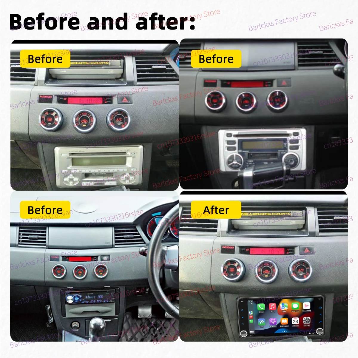 Autoradio رئيس وحدة 2Din راديو أندرويد لتويوتا ويل VS 2001-2004 Carplay أندرويد السيارات 7 "شاشة سيارة الوسائط المتعددة لتحديد المواقع والملاحة