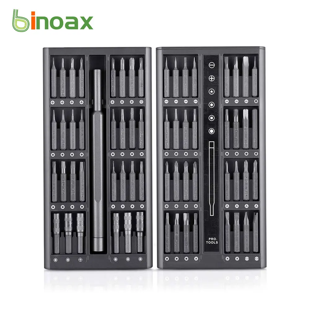 Binoax 24/62 Precision Screwdriver Set Precision Magnetic Bits Repair Tool Kit for for iPhone Macbook iPad Glasses