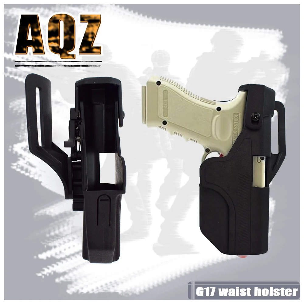 

OWB tactical pistol holster, automatic loading holster suitable for Glock 17/19/23, hunting equipment, film and television props