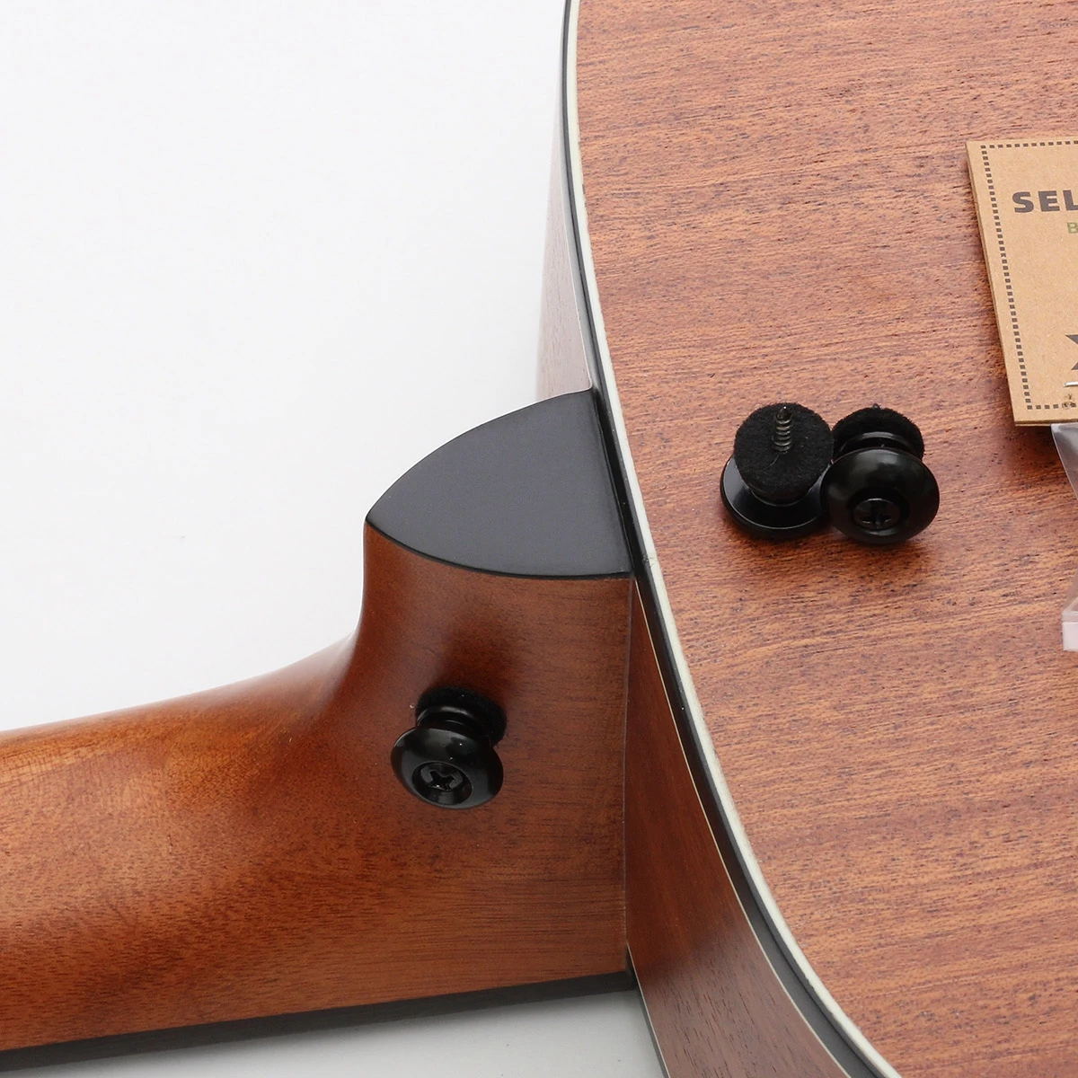 2pcs Guitar Strap Lock Skidproof Metal Button Tail Nail 3 Colors Optional for Acoustic Electric Guitars Bass Ukuleles