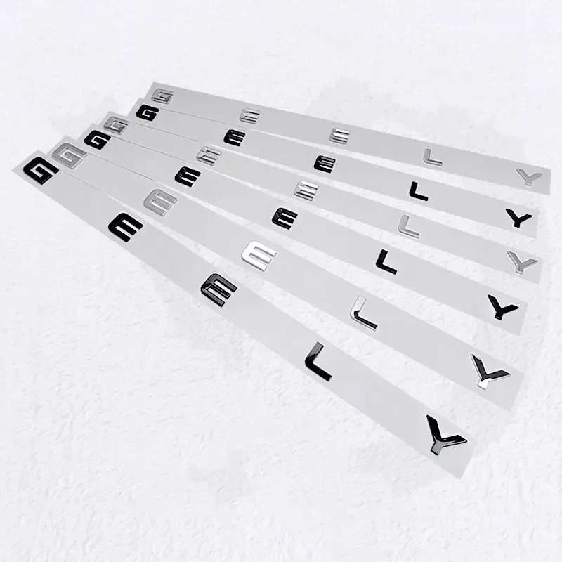 OK GEELY letter Label Badge trunk Car stickers for Geely Series Atlas EmgrandGT monjaro coolray modified body rear boot logo