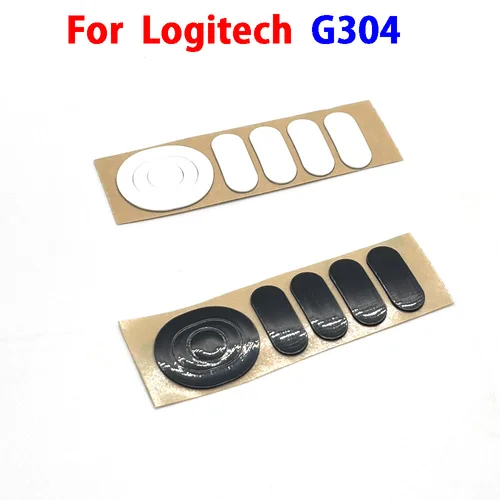 1-10 juegos de patas de ratón, patines, alfombrillas de ratón, conector de patas para Logitech G304, negro, blanco, 0,6 MM