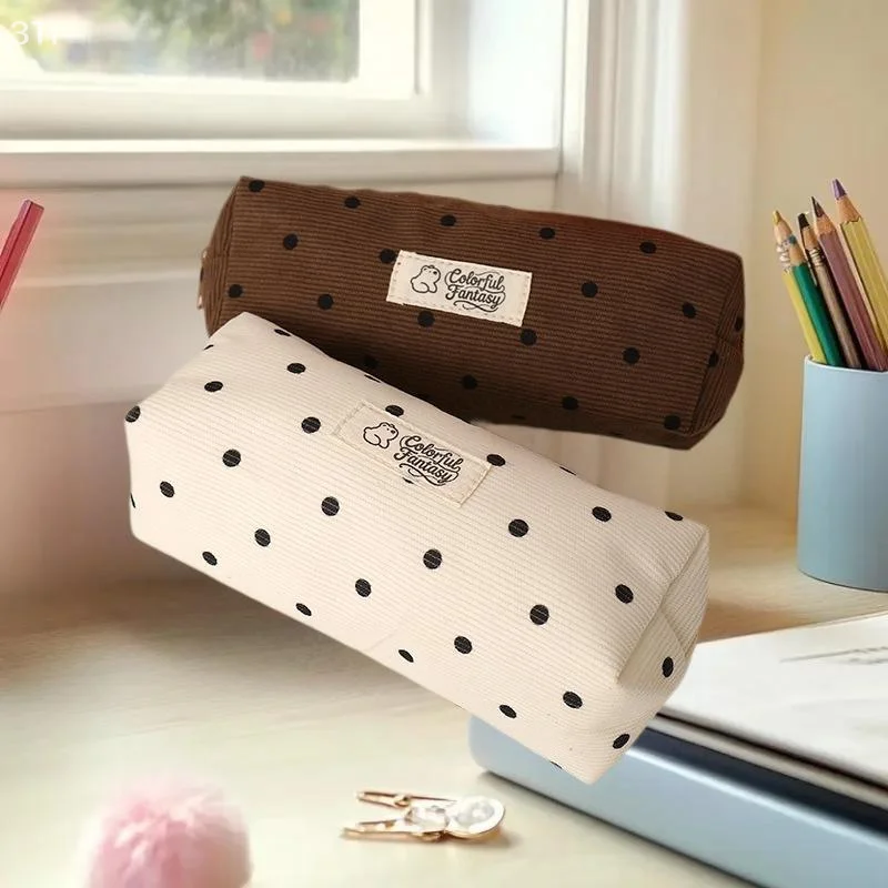 기발한 연필 가방 학생 학교 용품 케이스 작업 공간 필수품 여성 미용 보관 가방