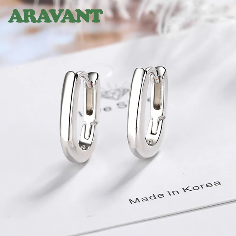 

Aravant 925 Silver U Shaped Hoop Earring For Women Fashion Party Jewelry