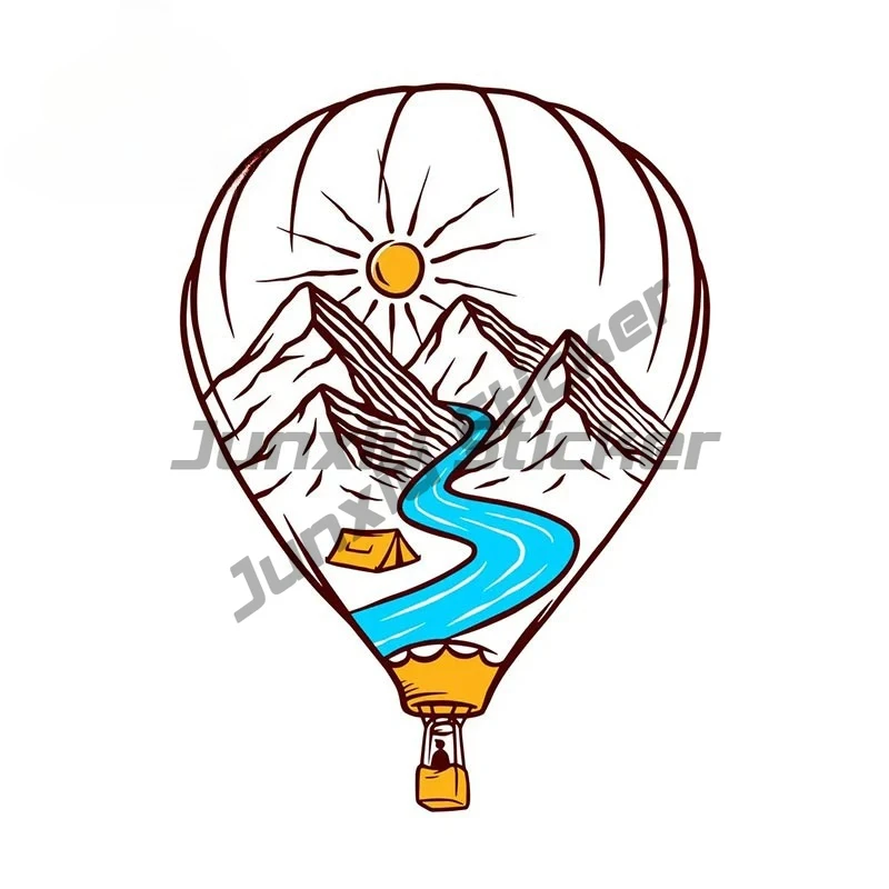 

For Nature Hot Air Balloon Car Stickers Scratch-Proof Fashionable Decals Vinyl Creative Car Styling