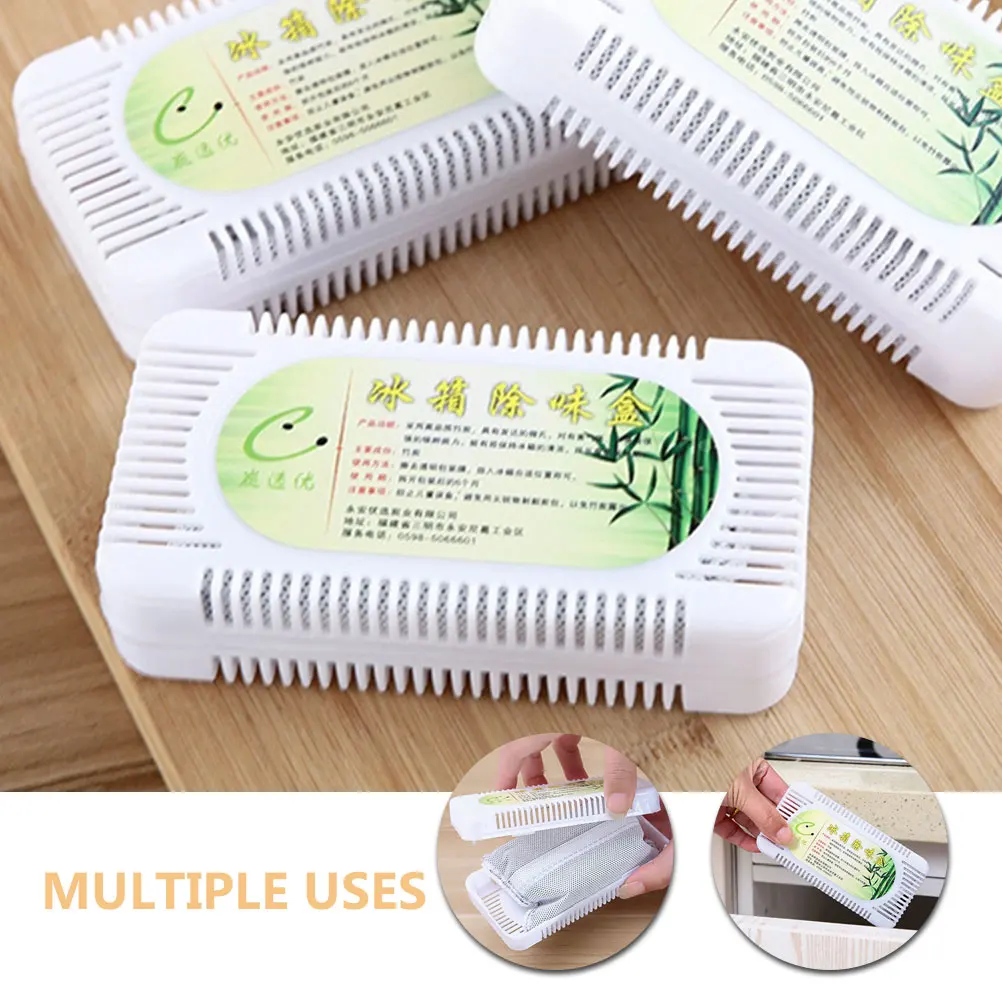 

5Pcs Refrigerator Deodorizer Odor Absorber Charcoal Box Freshener For Home Kitchen