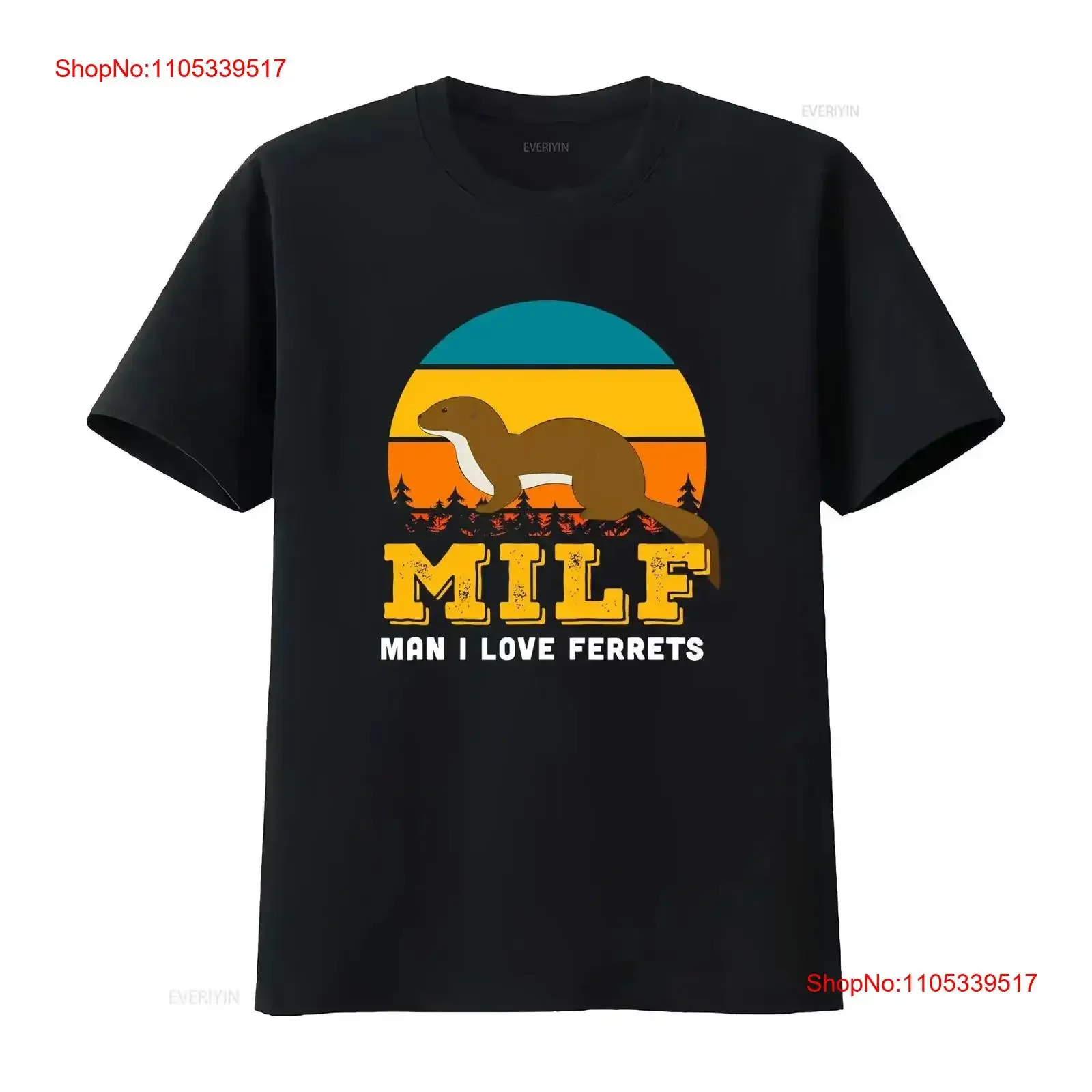 Camiseta con Frase Divertida: "Man I Love Ferrets Mustela putorius", Estilo Vintage, Lavada, Suave, Ligeramente Transpirable, Elástica, Moda Urbana