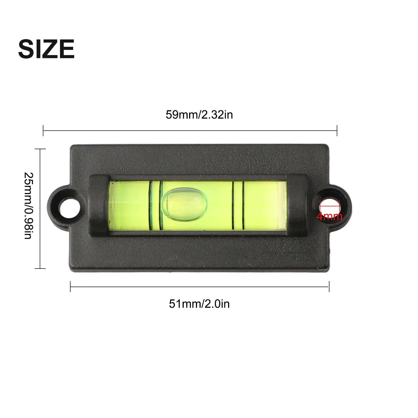 Level Indicator Mini Bubble Leveler For Photo Frame Desk Daily Leveling Magnet Horizontal Bubble Hole Bracket Measuring Tools