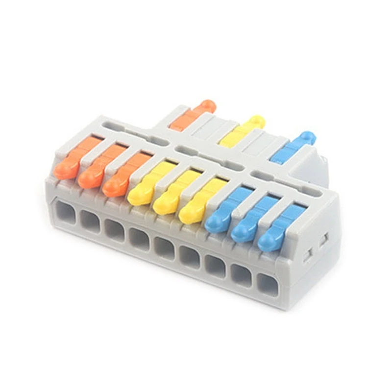 SPL-63/93 Kabel Kawat Cepat Mini Konduktor Kompak Universal Konektor Kabel Penyambungan Pegas Terminal Tekan Pengiriman Drop
