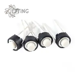 50pcs Tact Switch White Black Touch Switch DIP Tactile Push Button Micro Switch