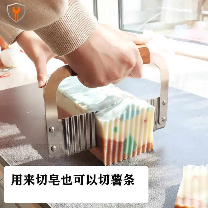 DIY handmade soap cutting table soap cutting machine with soap cutting knife wave knife can cut French fries rob stainless