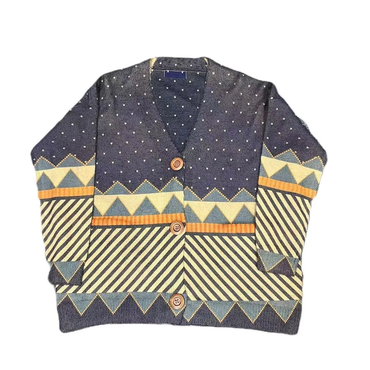 2025 New Autumn and Winter Cute Print Imitation Mink Fleece Jacket Women's Korean Version Loose Lazy Sweater