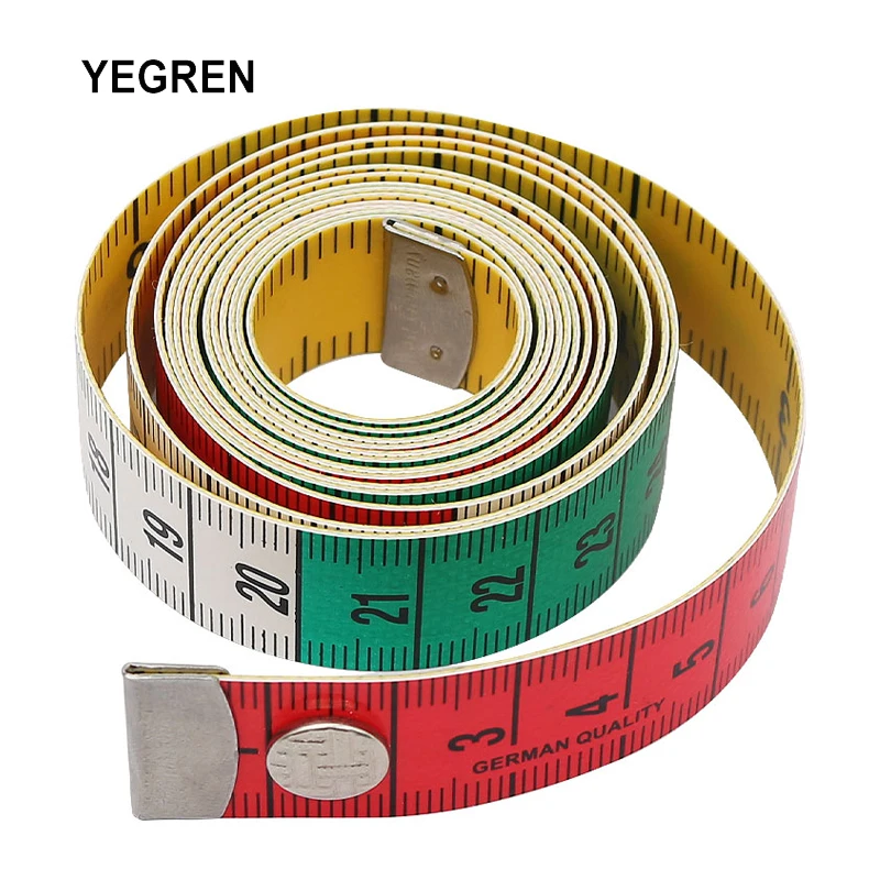 150cm/60 inch Tape Measure with a Snap Button PU Double-sided Soft Ruler Tailor Measuring Tools Measuring Waist Shoulder Width