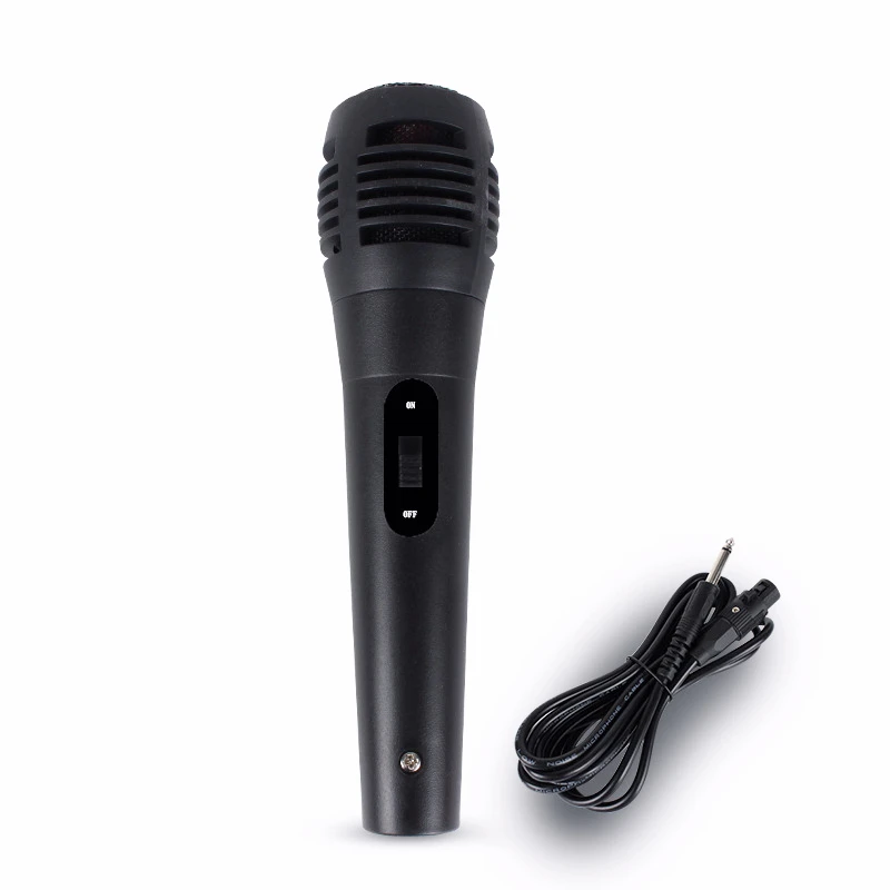 ZLHRF Micrófono dinámico para computadora Altavoz doméstico K Song Mic Micrófono de audio y video portátil para PC, juego