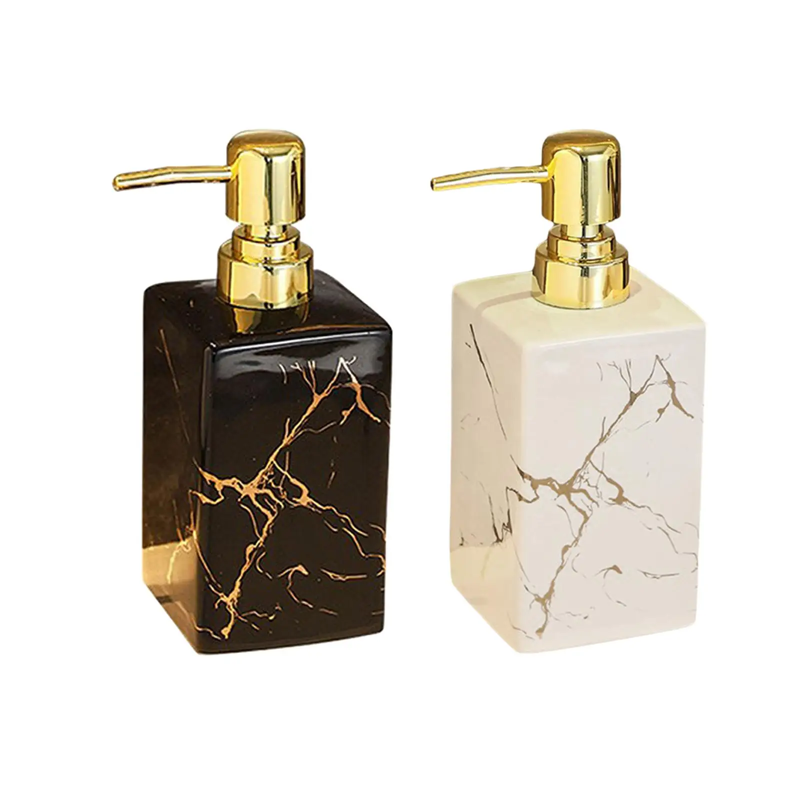 

Керамический дозатор для мыла с ручной помпой, многоразовый флакон для лосьона, аксессуары для ванной комнаты и кухонной раковины