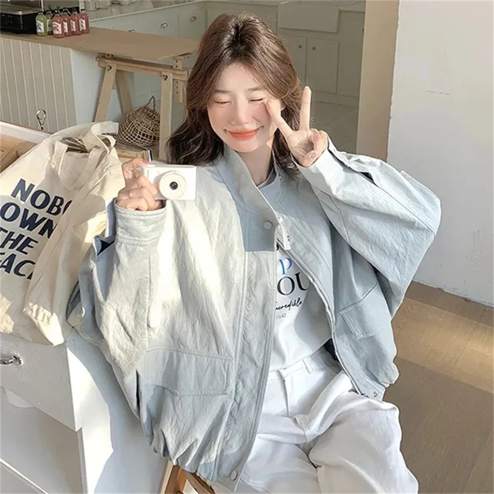 인기 있는 PU 프로틴 가죽 재킷 여성용 코트 봄과 가을 2025년 신상 트렌드 하이 스트리트 슬림 캐주얼 가죽 재킷