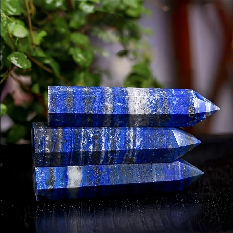 1pc Lapis Lazuli Crystal Column - Natural Gemstone for Energy Work, Chakra Balancing and Decorative Gifts