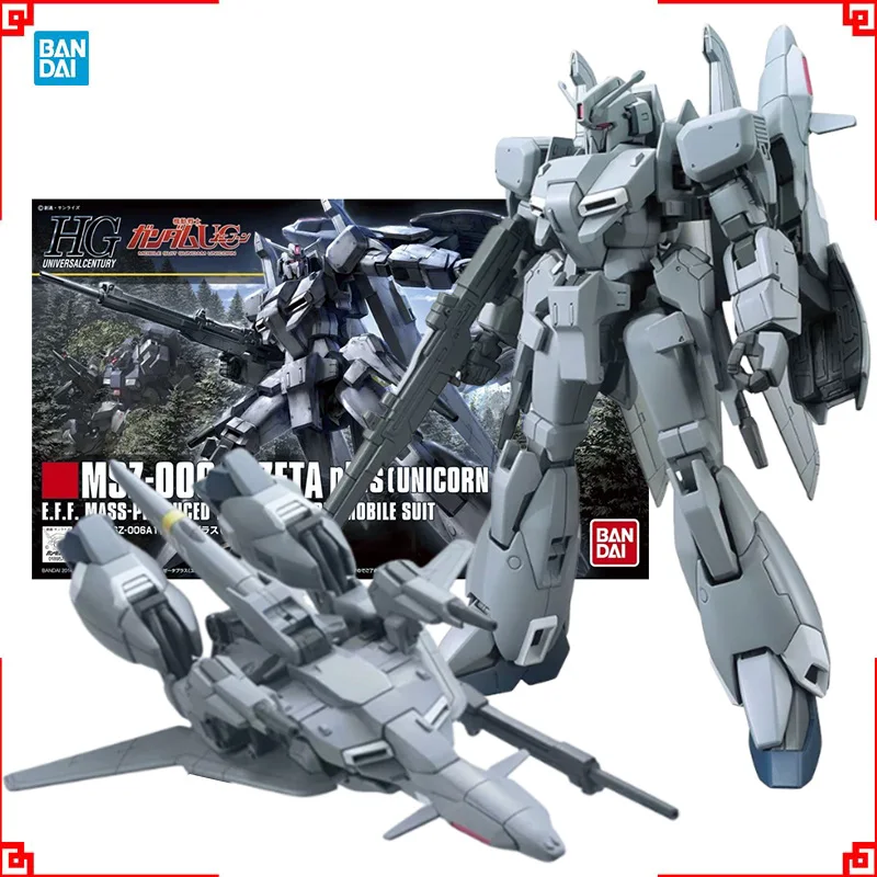 

Bandai Gundam Model Kit HG MSZ-006A1 Zeta Plus Unicorn Anime Figures Gunpla Building Kit Gundam Action Figure Toys Boys Gift