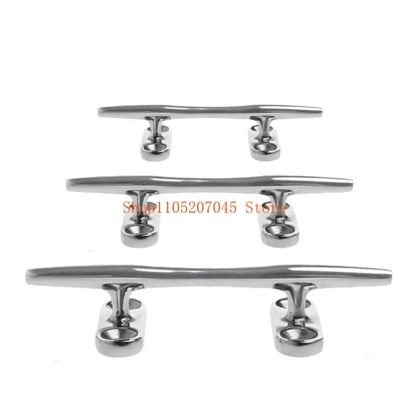 

37cd 4/5 inch Boat Dock Open Base Cleat Marine Stainless Steel 316 Deck Rope Cleats Easy to Install