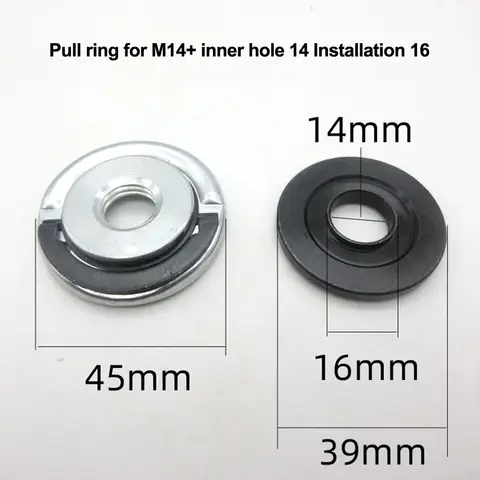 125 유형 풀 링 앵글 그라인더 M14 용 압착 플레이트 퀵 릴리스 자동 잠금 그라인더 압착 플레이트 플랜지 너트 파워 척
