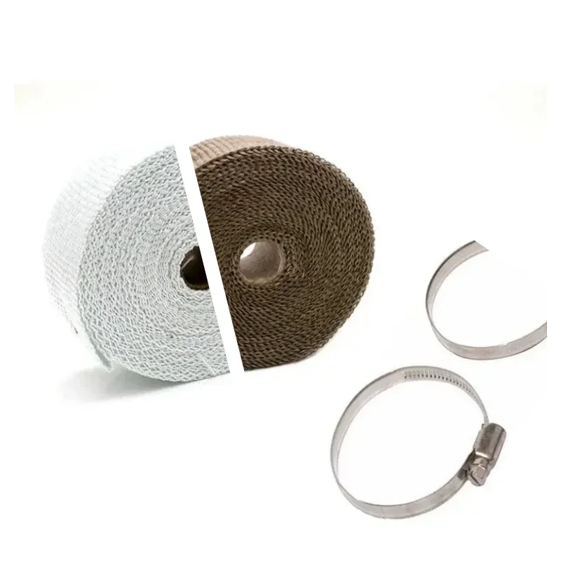 

Мотоциклетная 10 м выхлопная труба, противоожоговая термоизоляционная лента, рулон ткани