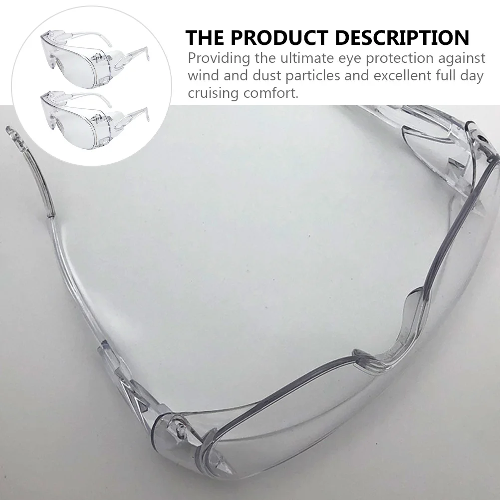 2Pair Lightweight Cycling Goggles Closed Frame Design for Wind Particle Protection Riding Hiking Skiing Outdoor