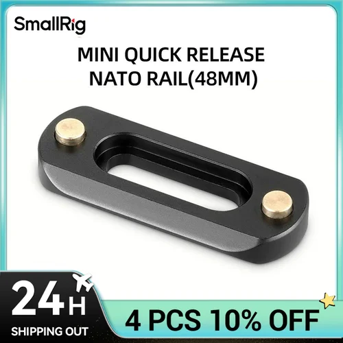 SmallRig-plataforma para cámara DSLR, Mini riel NATO de liberación rápida (48mm) para mango Nato, accesorio de montaje EVF 2172B