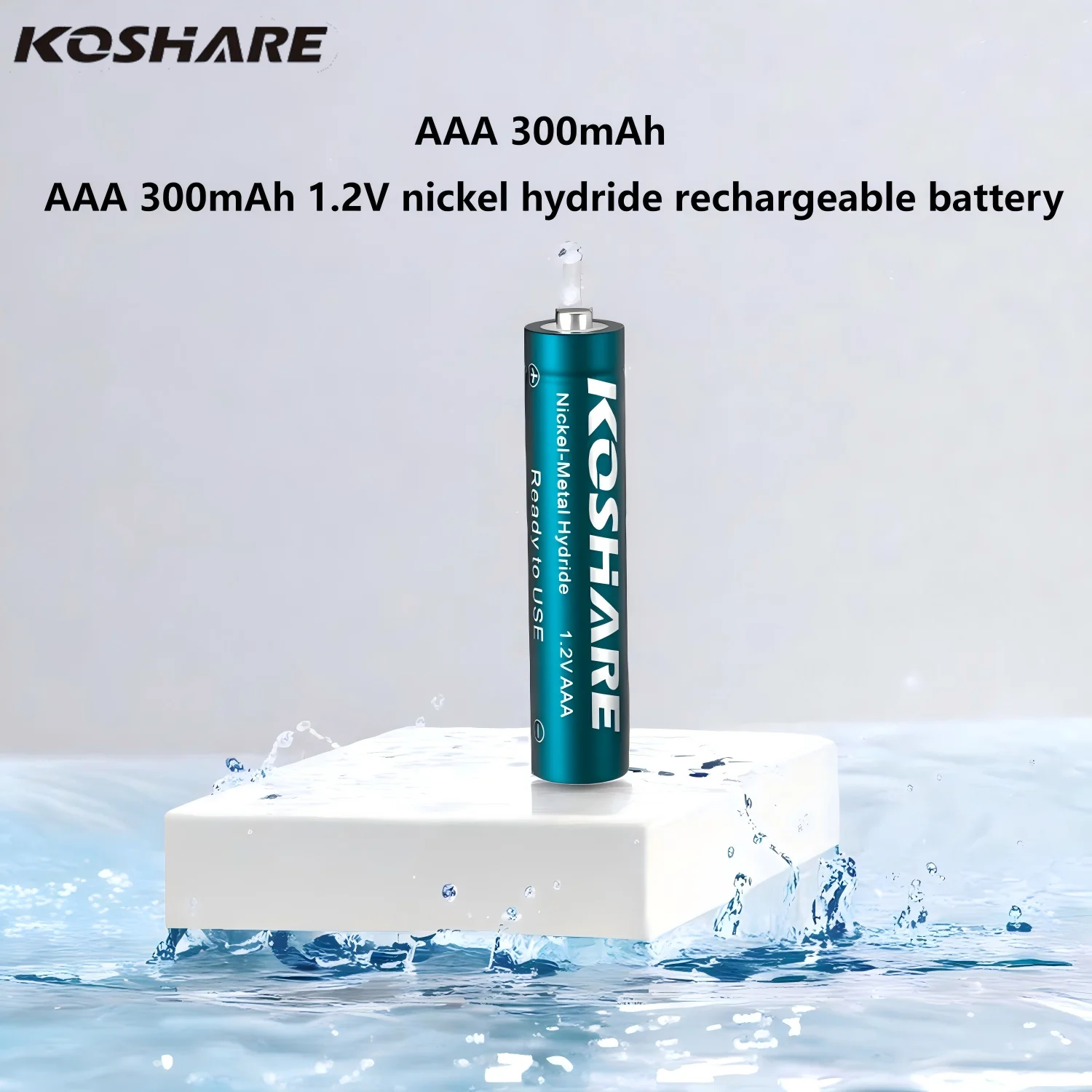 

KOSHARE AAA1.2V nickel-metal-hydride high-capacity rechargeable battery 300mAh is used for calculators, remote controls and LED