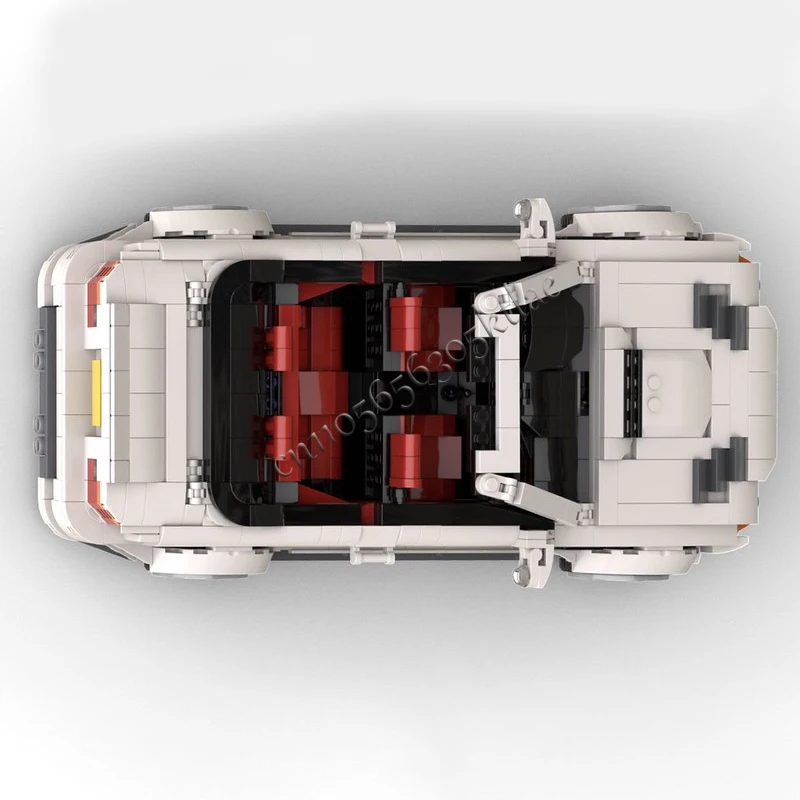 1226 PCS MOC White Premium Convertible Sports Car Model Building Blocks Speed Vehicle Bricks Diy Toys Kids Adult Surprise Gifts