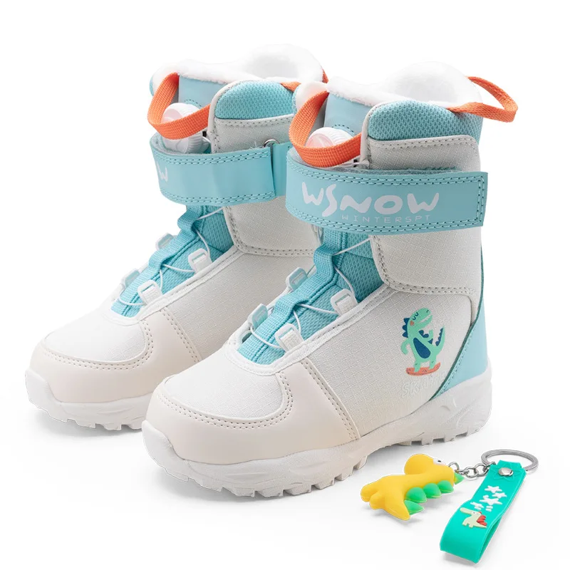 

Snowboard Children's Ski Shoes, Wire Buckle Fast Wear Children's , Ski ,Warm and Waterproof Children