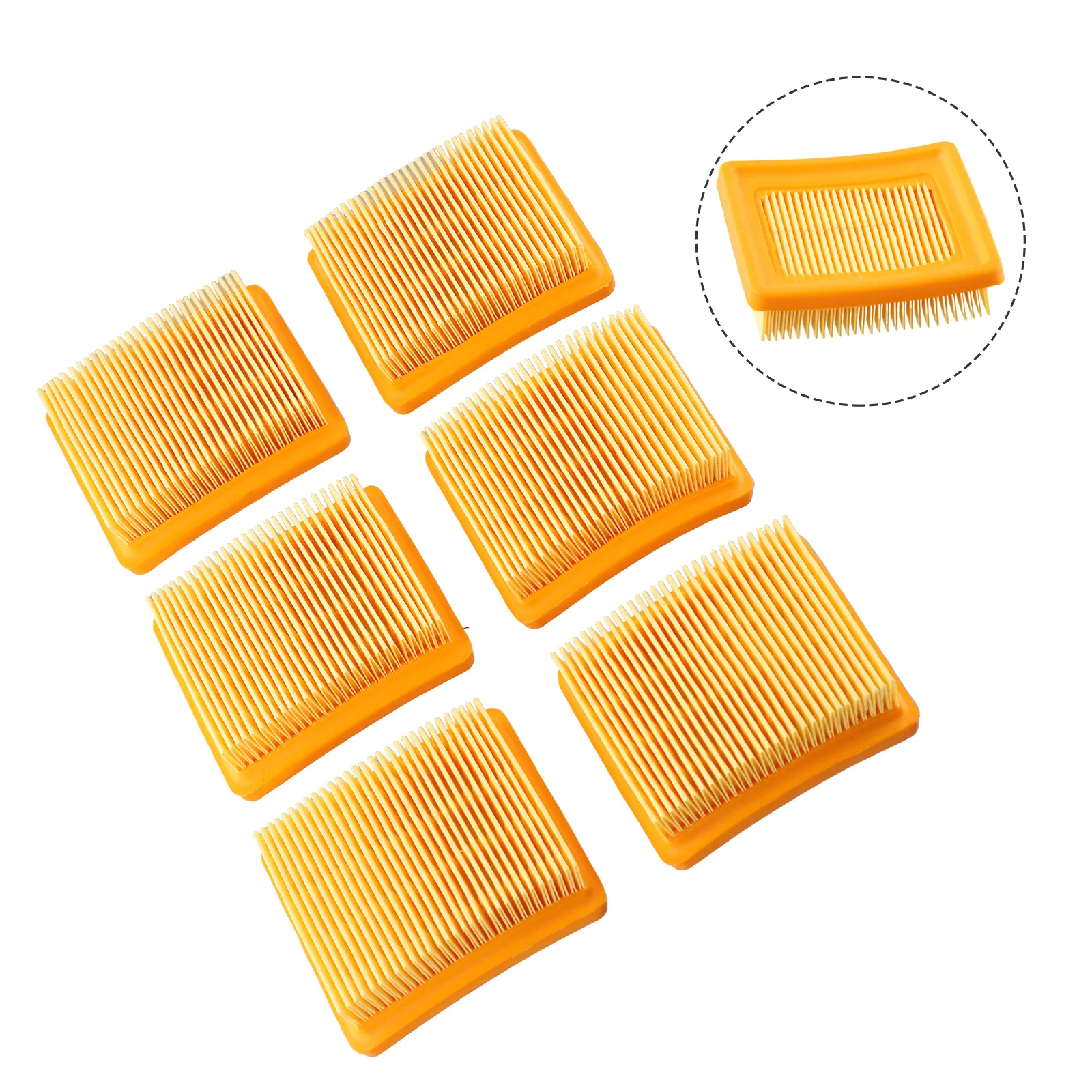 for chainsaw Accessories Air Filter Parts 6pcs Filters Hot Sale Orange Garden Power Equipment Parts for Lawn Mower Parts