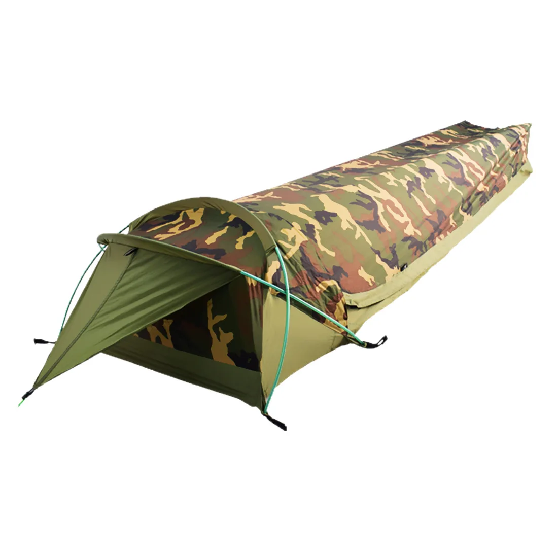 

Thickened, single tent, outdoor, camouflage, tunnel tent, mountaineering, camping, windproof