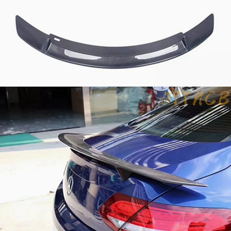 

For Mercedes-Benz C-Class C205 W205 2Door Coupe RT Style Carbon Fiber Rear Spoiler Trunk Wing 2015-2018 FRP Forged carbon