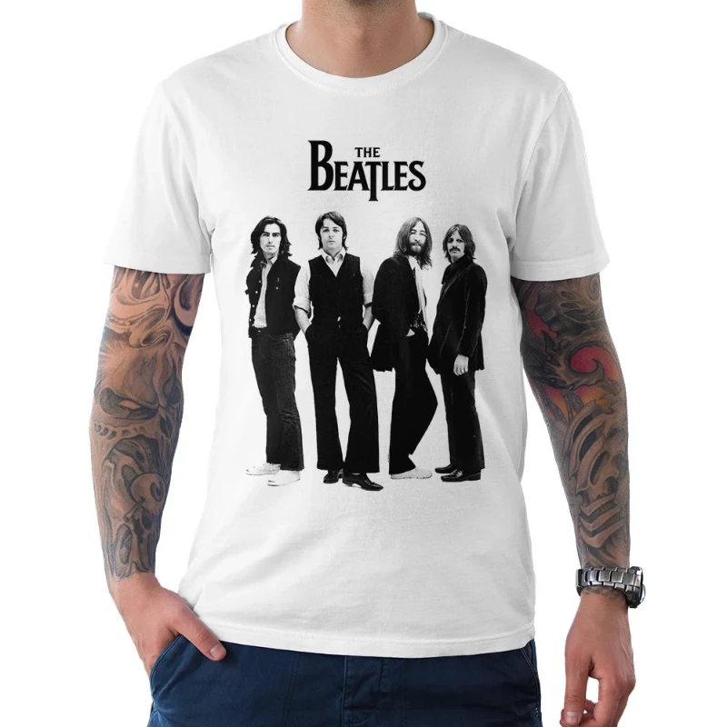 Men's and Women's T-shirt Beatles T-shirt/Pure Cotton T-shirt/Men's and Women's All Sizes