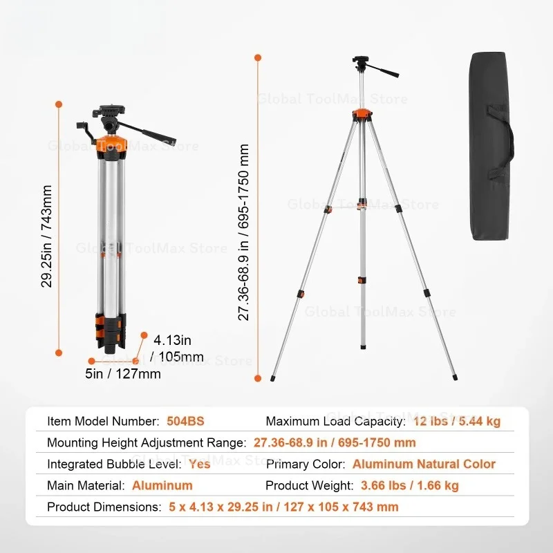 Laser Level Tripod 1/4