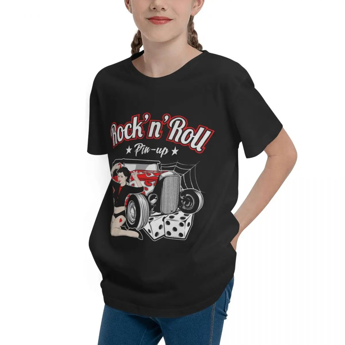 Rockabilly Pin Up Girl 50s Sock Hop Party R Vintage Tshirt Creative Humor Graphic Travel Sexy Teeanger T-Shirt