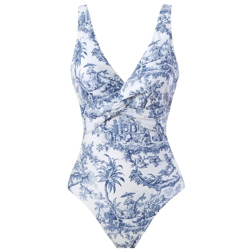 Ruched Fashion Swimsuit Women 2025 One Piece  Swimwear With Sarong Wrap Skirt Female Bathers Bathing Swimming Bodysuit Beachwear