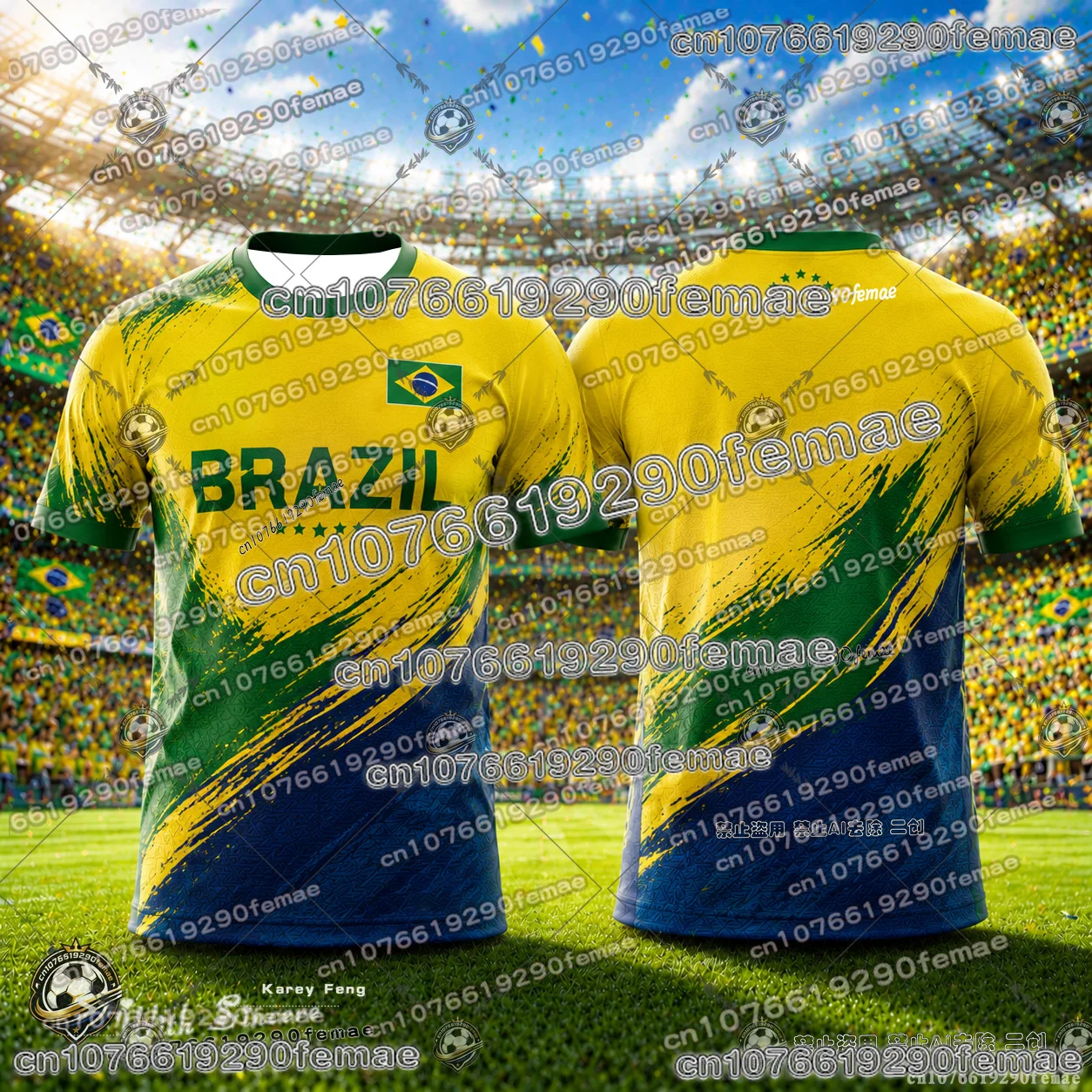 Brazil National Team Style 2026/27 Special Edition Soccer Shirt Kids and Adults Lightweight Breathable Sports Casual T-Shirt