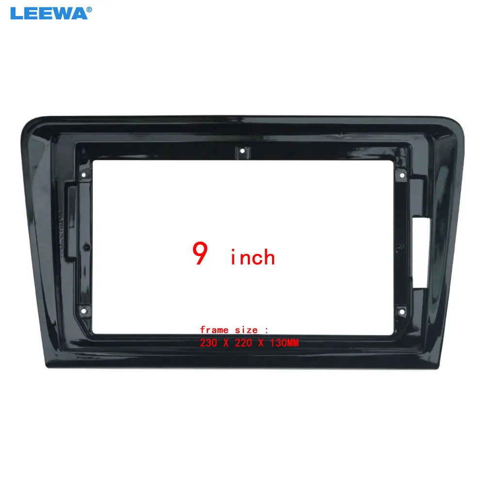 

LEEWA Автомобильная аудиосистема 9 дюймов с большим экраном, передняя панель, комплект рамки, адаптер для Volkswagen Bora 2013-2015, рама радиоприемника # 4618