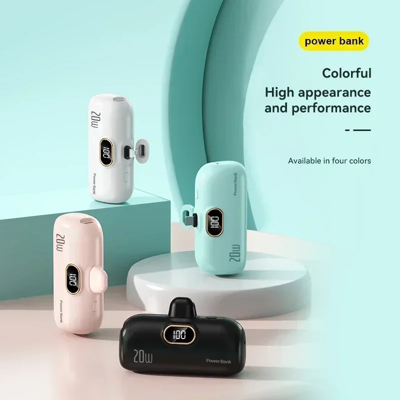 Mini Portable Power Bank 30000mah Capsule Mobile Power Supply Emergency External Battery Fast Charger For Type-c Iphone 2025 New - Image 6
