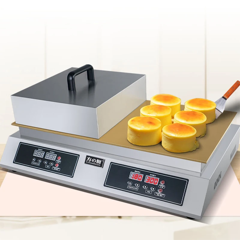 

Souffle Maker Commercial Double Plates Fluffy Japanese Souffle Pancakes Machine 1300W Snacks Equipment