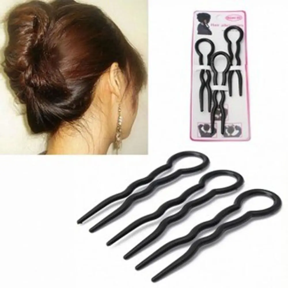 Braid Hairstyle Hair Modelling Different Hair Styling Hairdressing Fork Tools U Shape Fork Tool Hair Pin Hair Fork Hair Clips