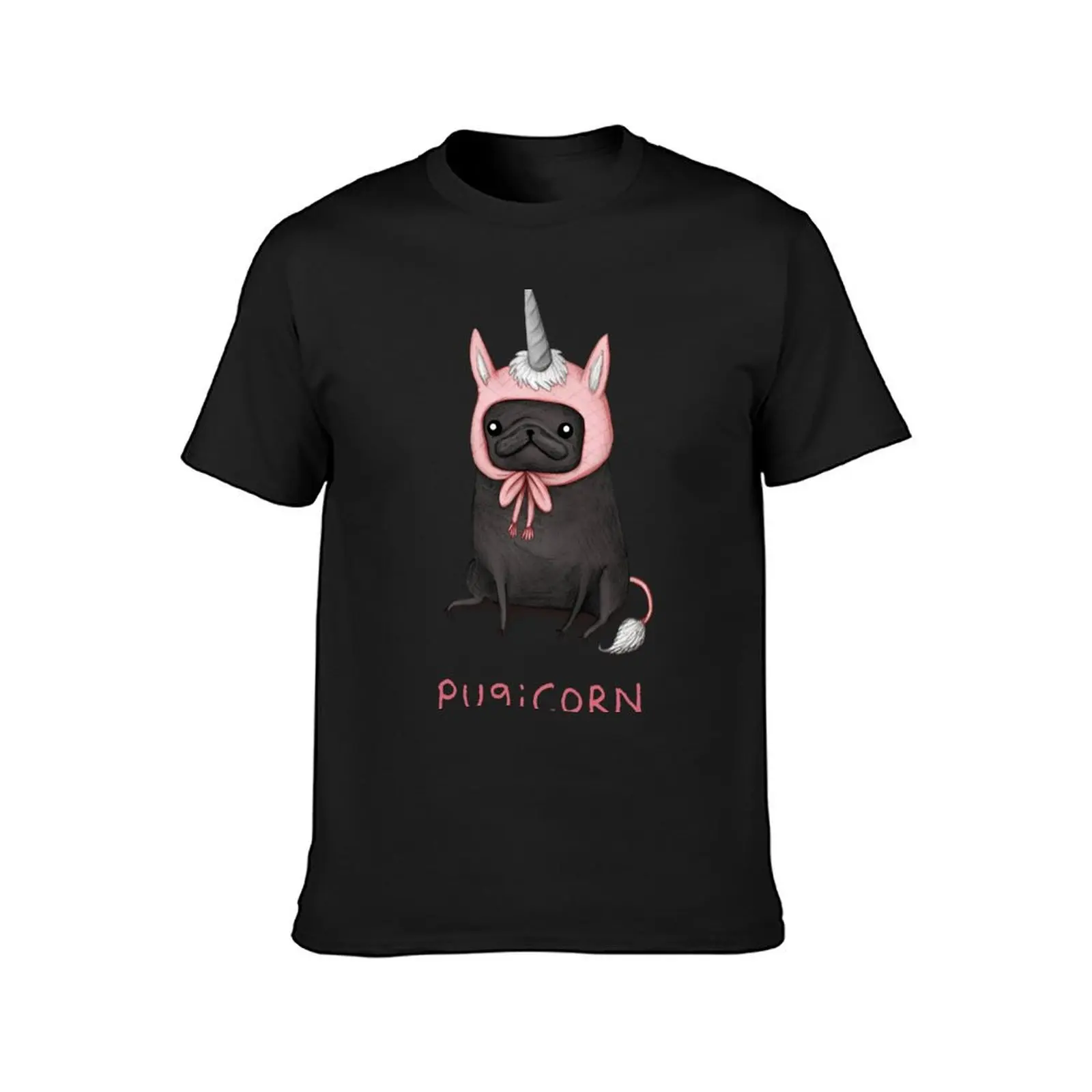 Pugicorn T-Shirt boys animal print vintage t shirts fruit of the loom mens t shirts