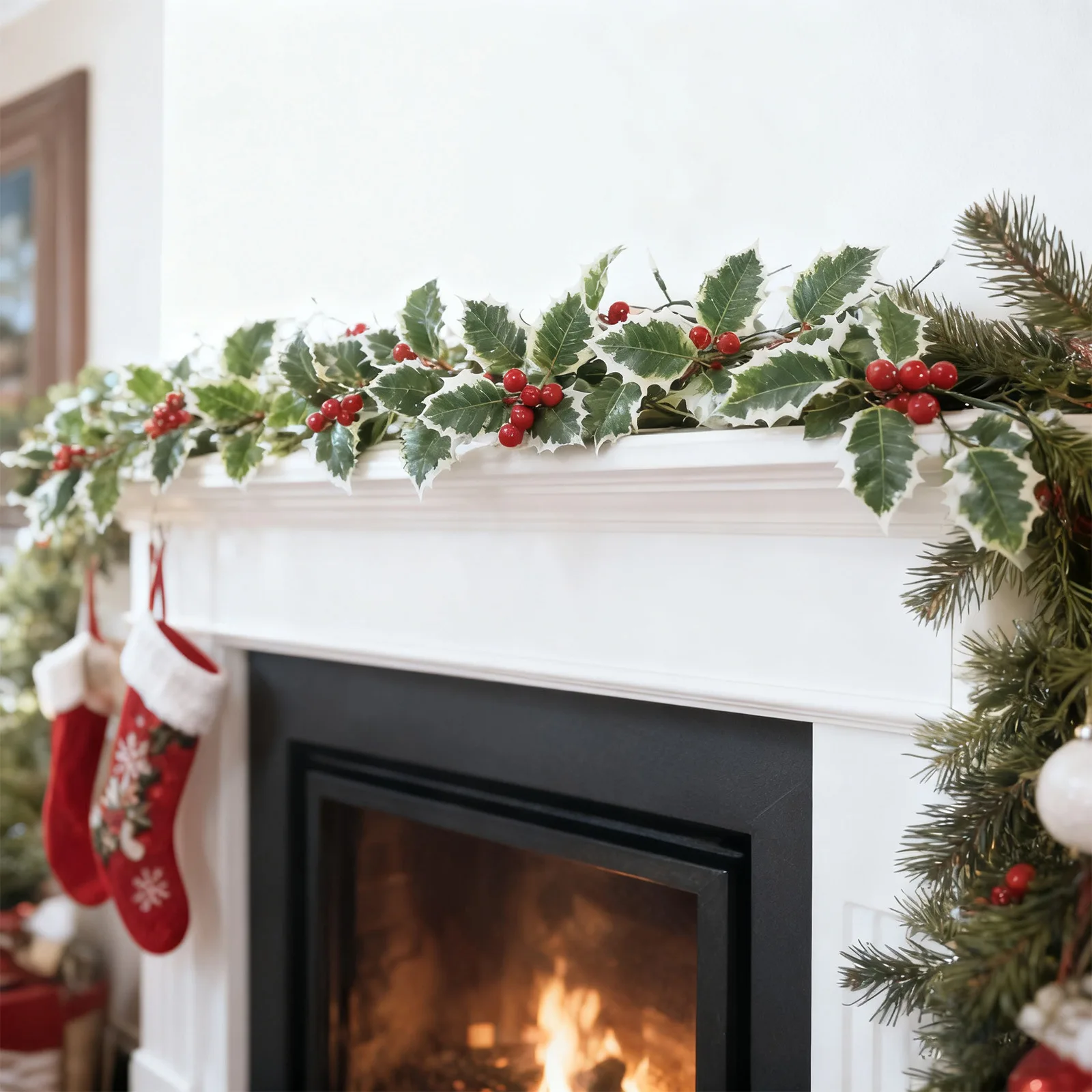 2 Pcs Plastic Holly… - image