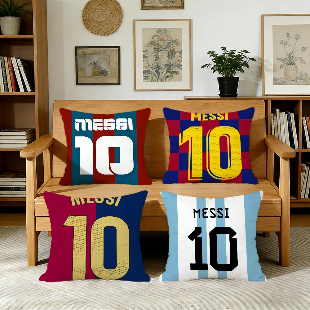 L-lionel-l cushion cover For Pillow M-messi-i Printing Sofa Decoration Home Car Room Coffee Shop Office Nordic Simplicity
